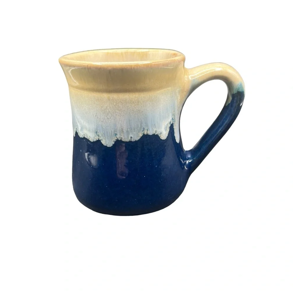 TUMBLEWEED POTTERY HARLEY DUDE 20OZ DRIP GLAZE STONEWARE MUG